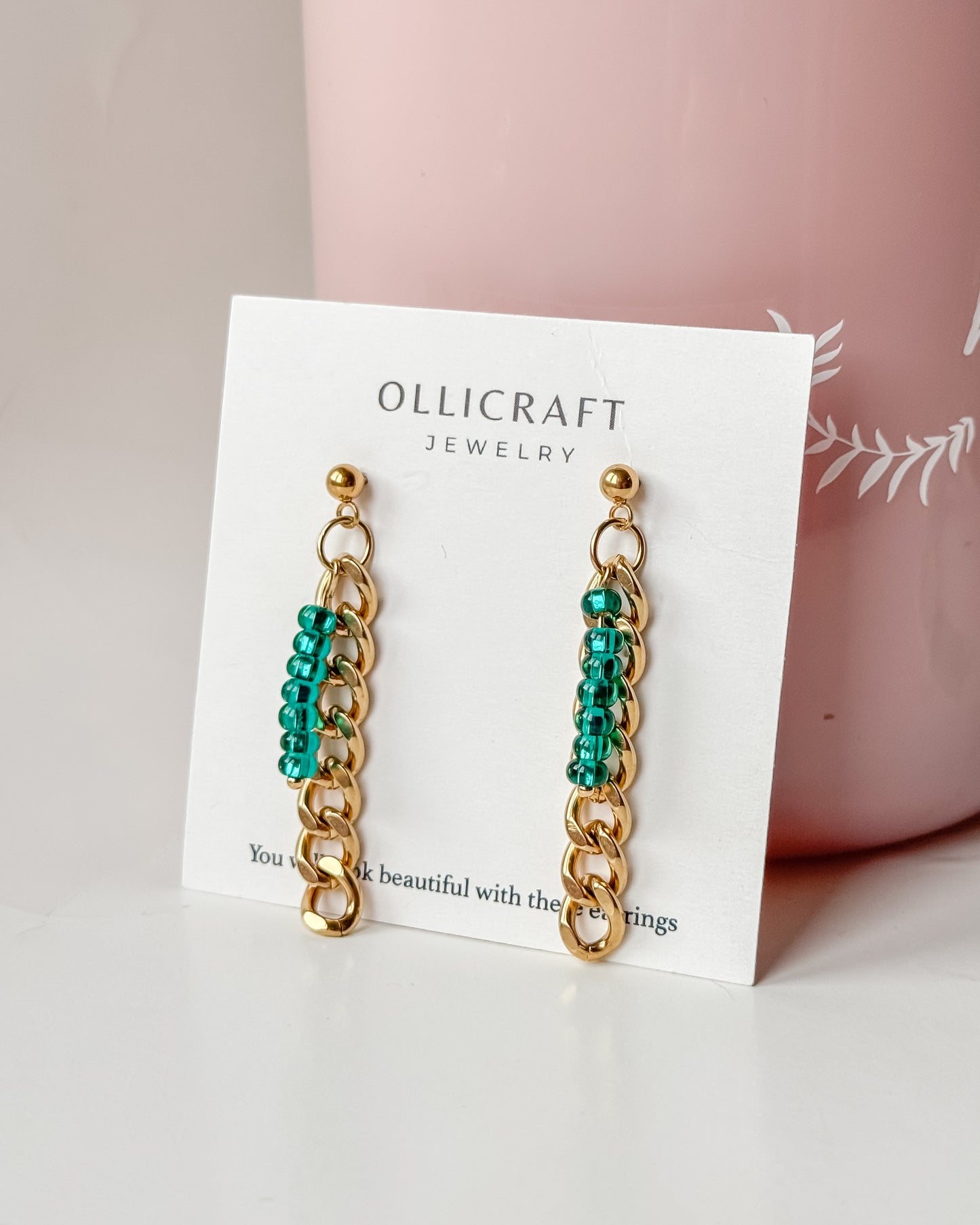 Chain Earrings in Surgical Stainless Steel
