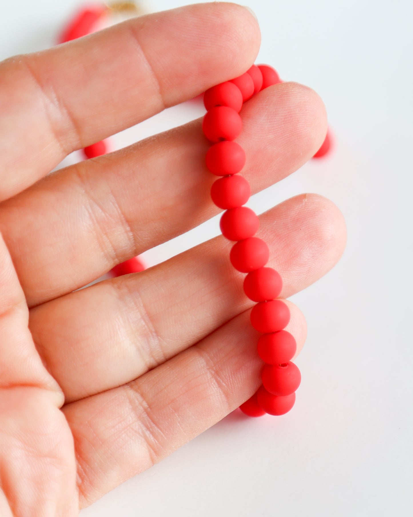 Ukrainian Corali Red Beaded Necklace