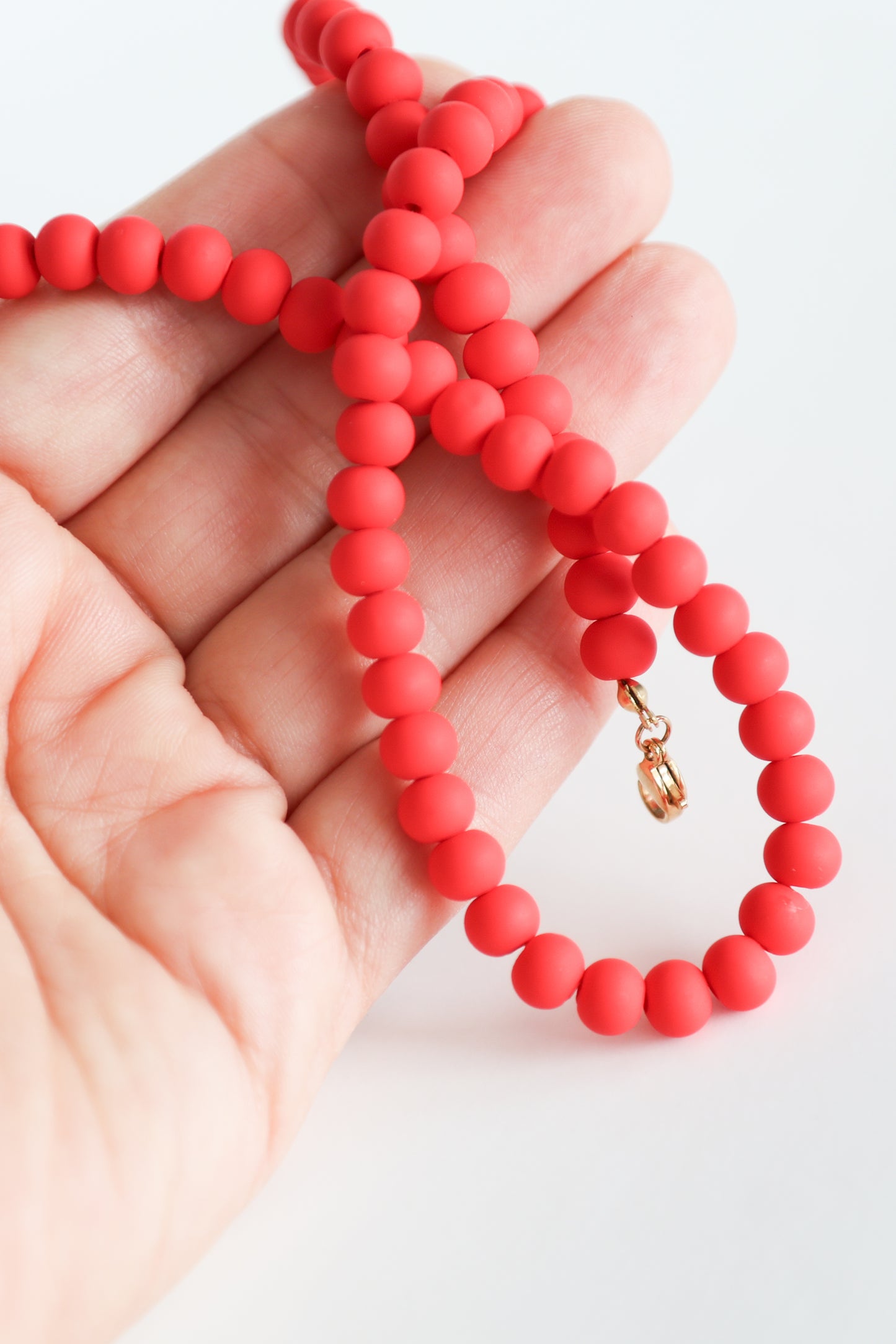 Ukrainian Corali Red Beaded Necklace