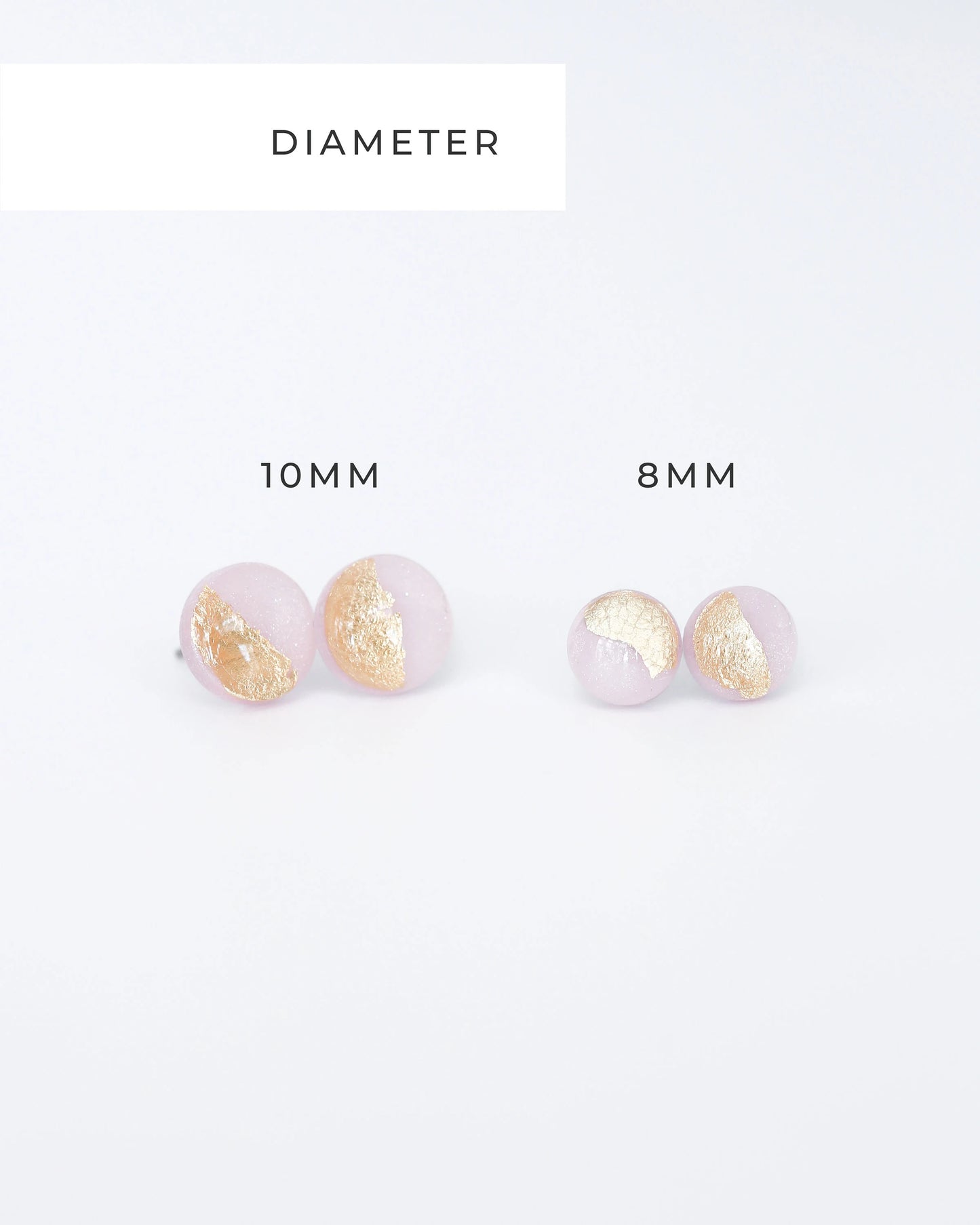 Blush pink stud earrings - Ollijewelry