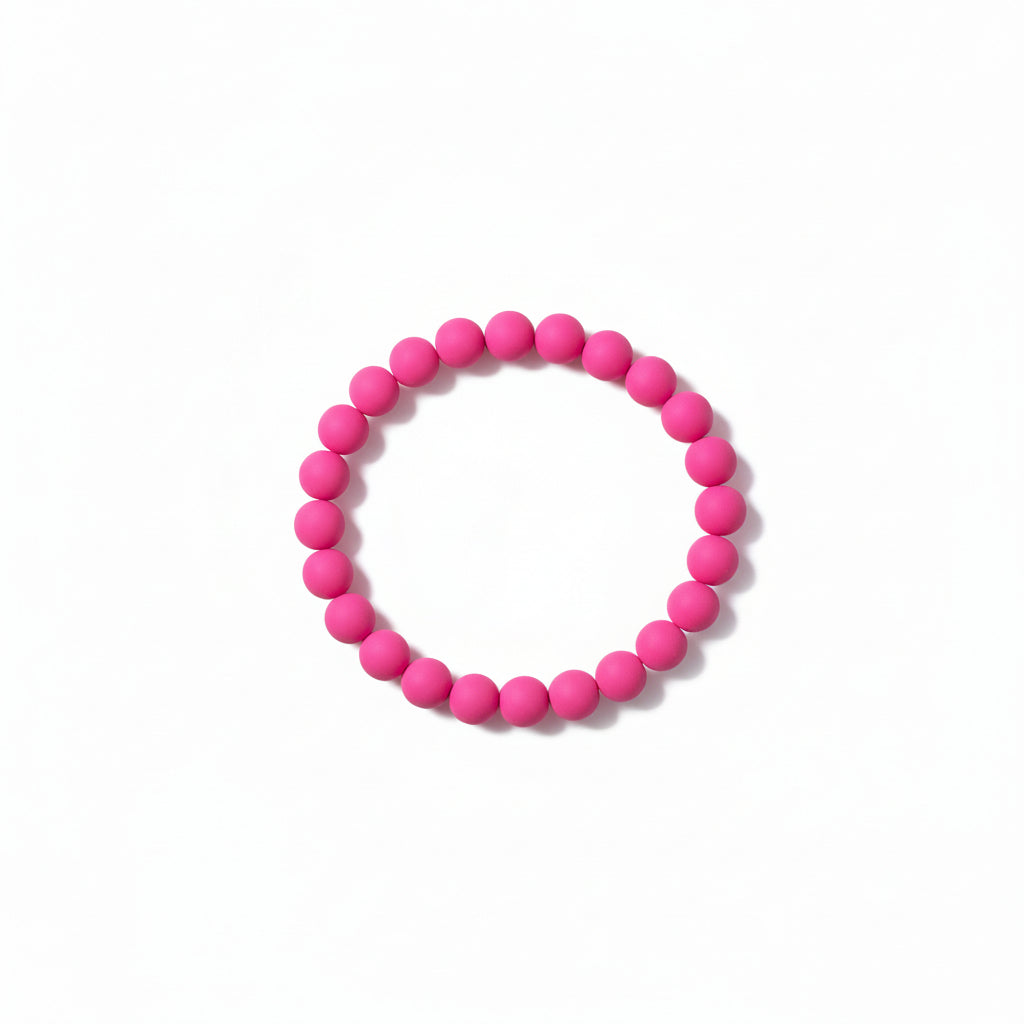 Bright Pink Beaded bracelet