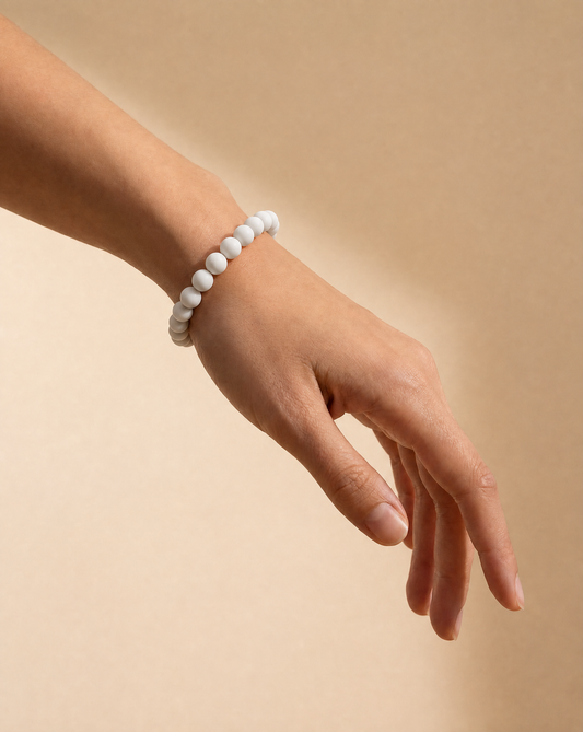 White Beaded bracelet