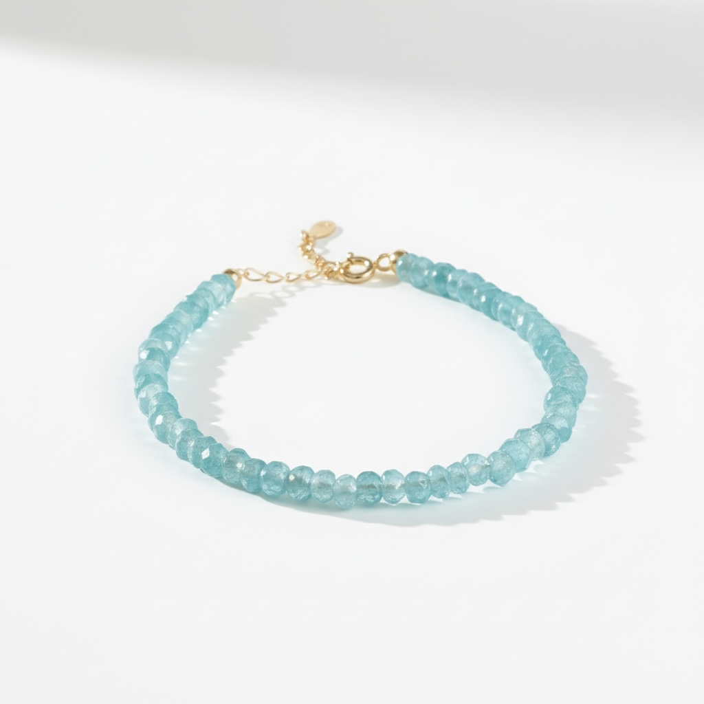 Light Blue Azure Beaded Bracelet