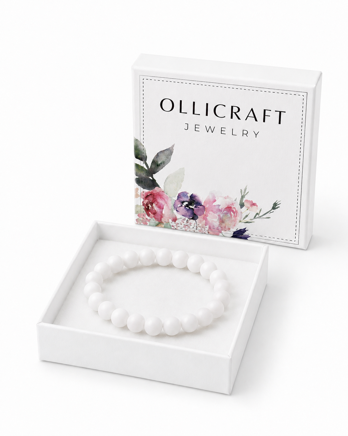 White Beaded bracelet