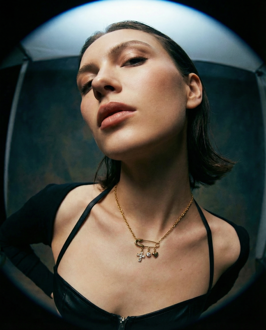 Paperclip Charm Stainless steel necklace