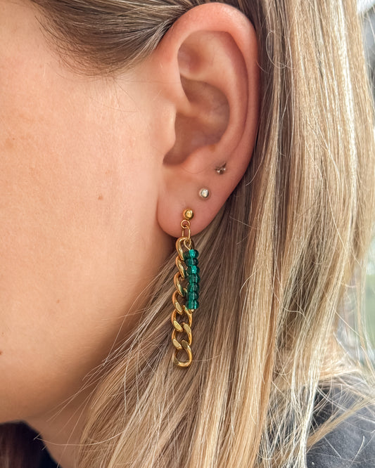 Chain Earrings in Surgical Stainless Steel