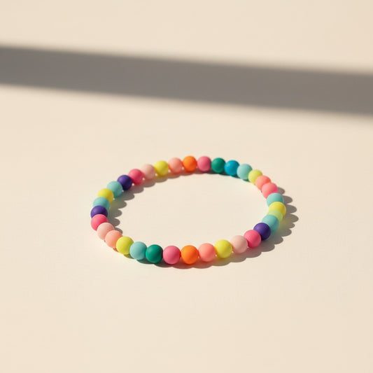 Bracelet multicolore à perles