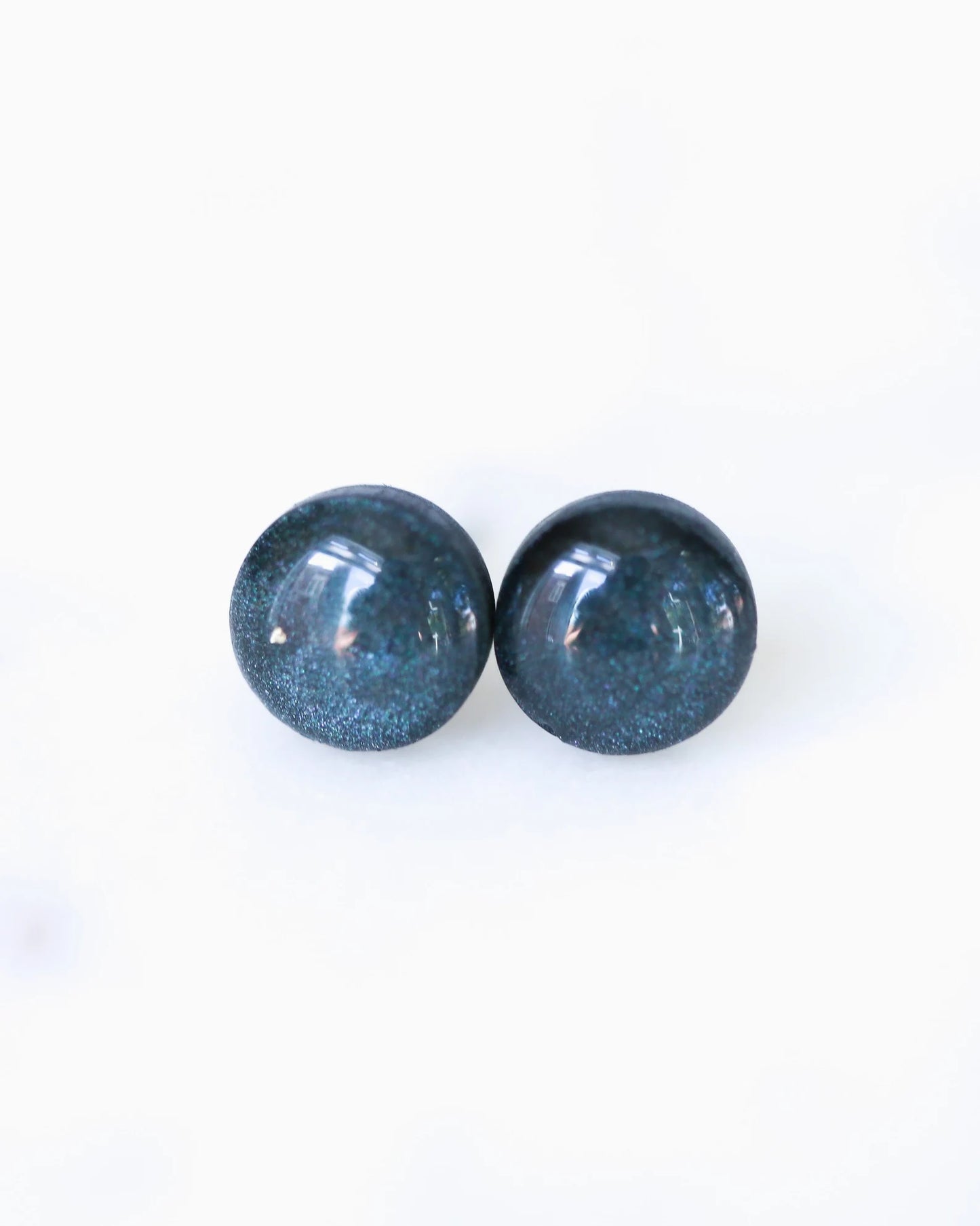 Tiny galaxy earrings 8mm stud earrings with surgical steel posts
