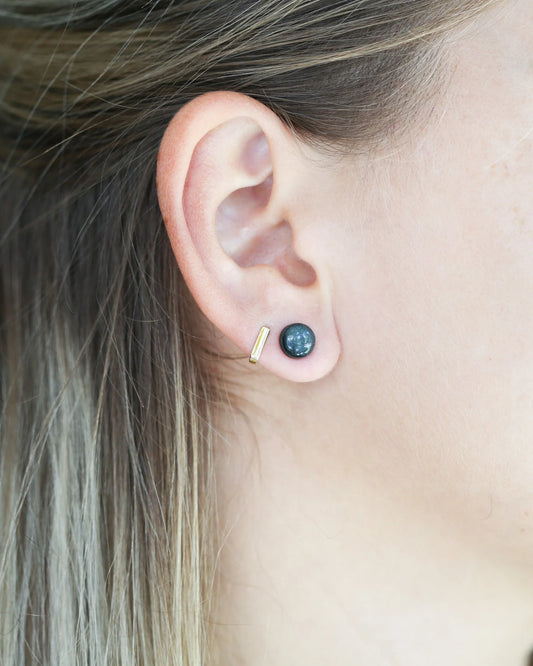 Tiny galaxy earrings 8mm stud earrings with surgical steel posts