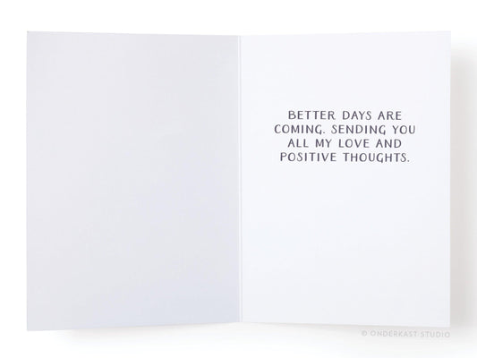 Be Strong Have Hope Feel Better Hand illustrated Greeting Card - Ollijewelry