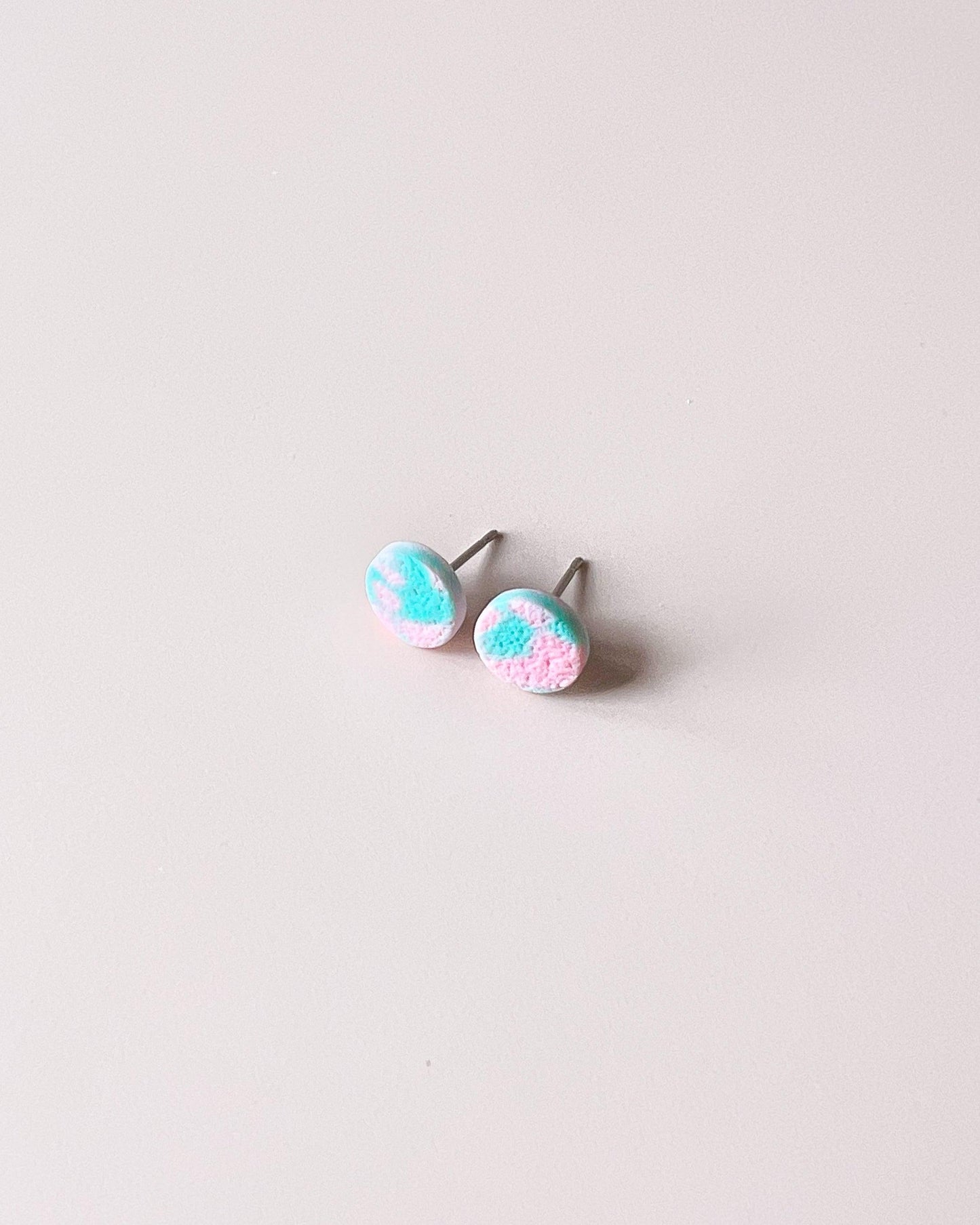 Bright matte surgical steel earrings, Hypoallergenic earrings for sensitive ears - Ollijewelry