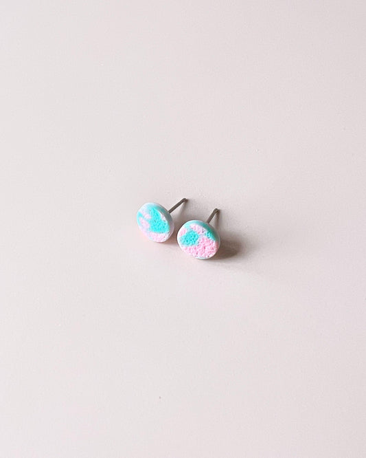 Bright matte surgical steel earrings, Hypoallergenic earrings for sensitive ears - Ollijewelry