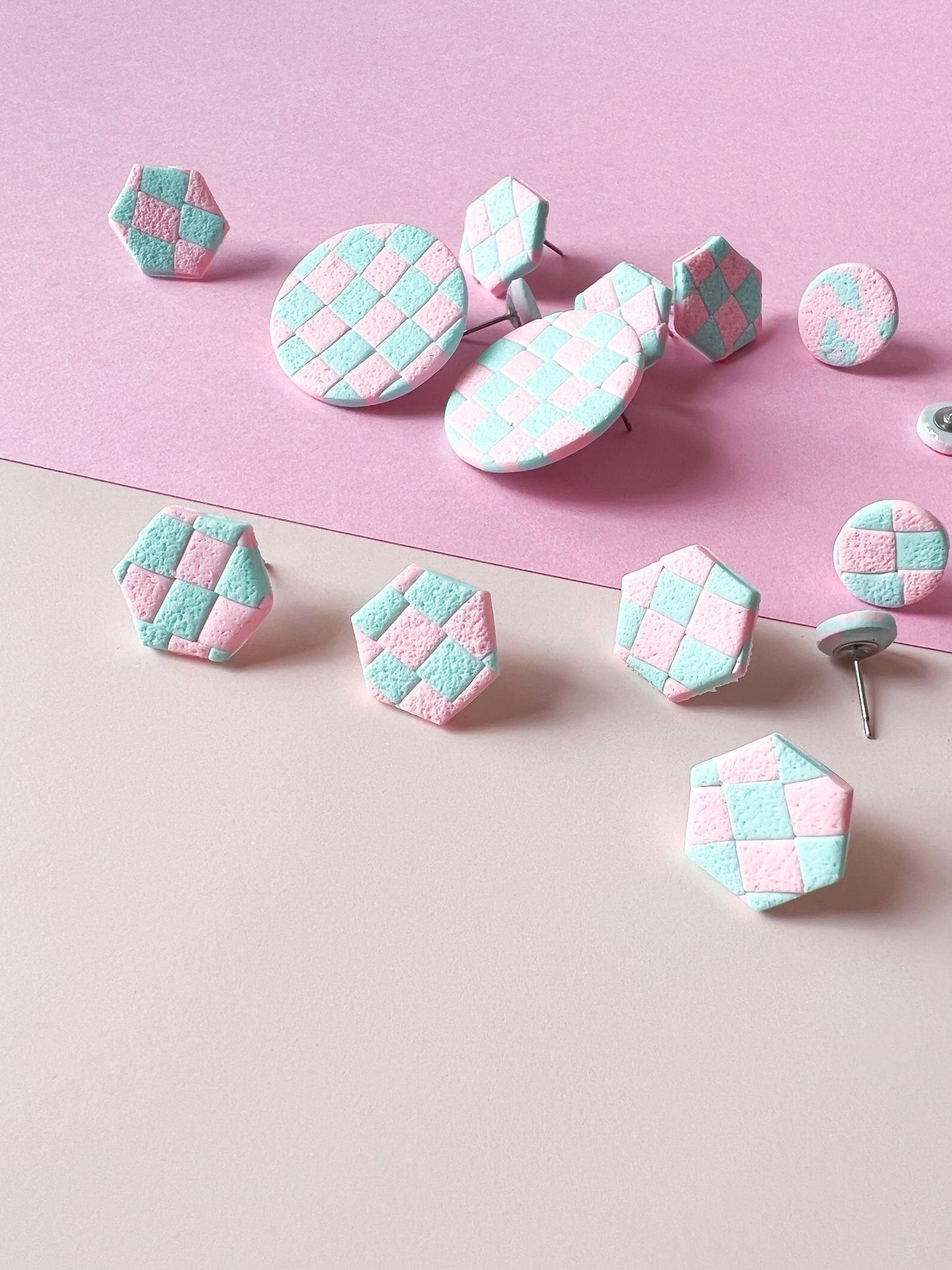 Bright matte surgical steel earrings, Hypoallergenic earrings for sensitive ears - Ollijewelry