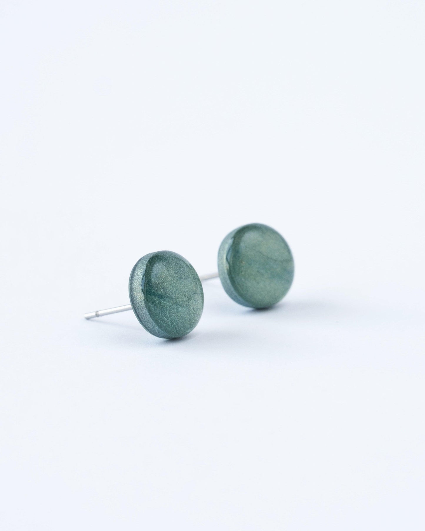 Green stellar stud earrings - Ollijewelry