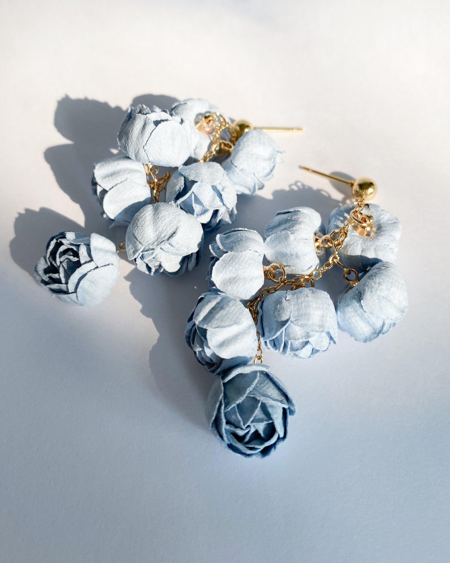 Helena floral statement earrings - Ollijewelry