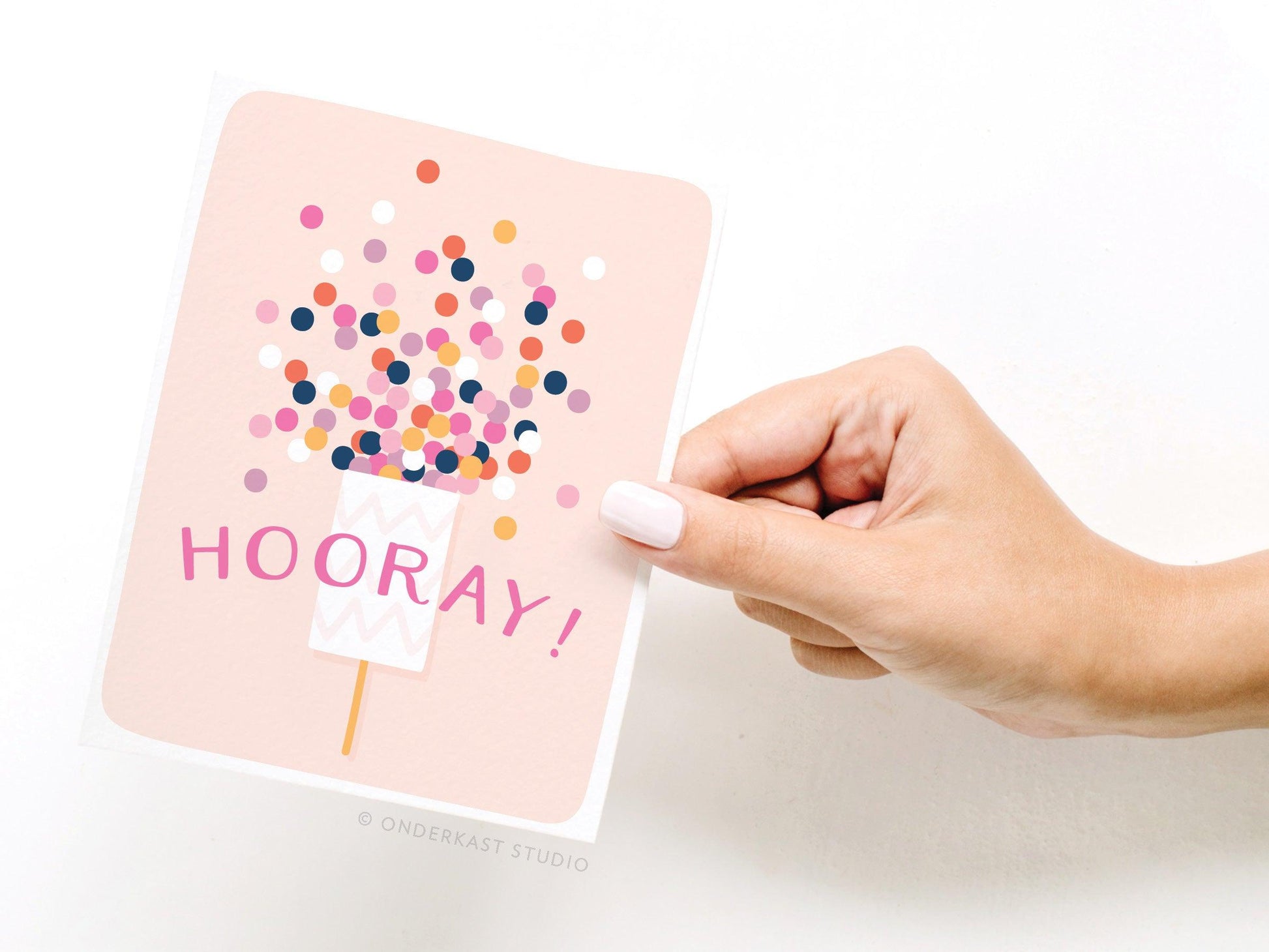 Hooray! Confetti Popper Greeting Card - Ollijewelry