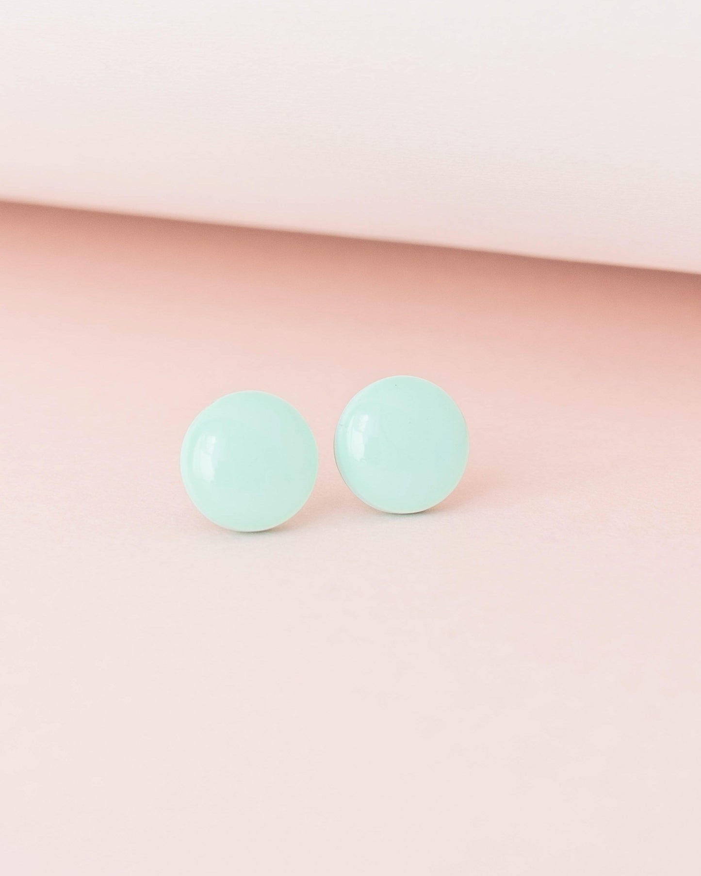 Mint delicate turquoise studs - Ollijewelry