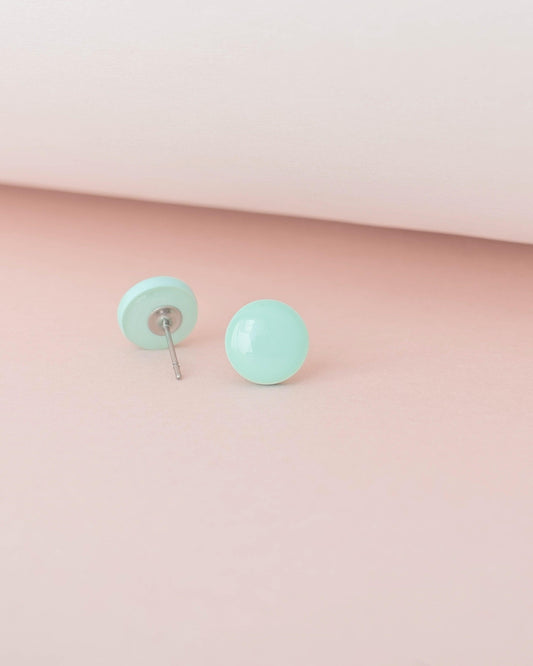 Mint delicate turquoise studs - Ollijewelry