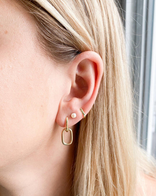 The Ella earrings made in gold - Ollijewelry