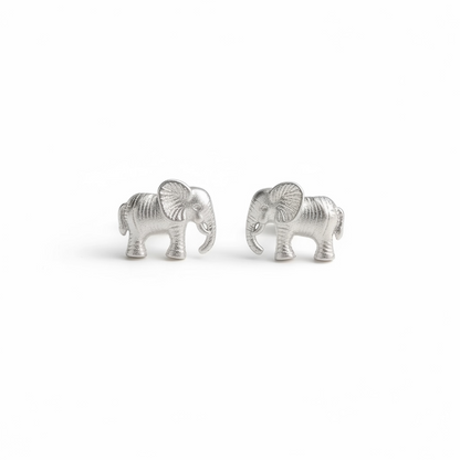 Elephant stud earrings in 925 sterling silver