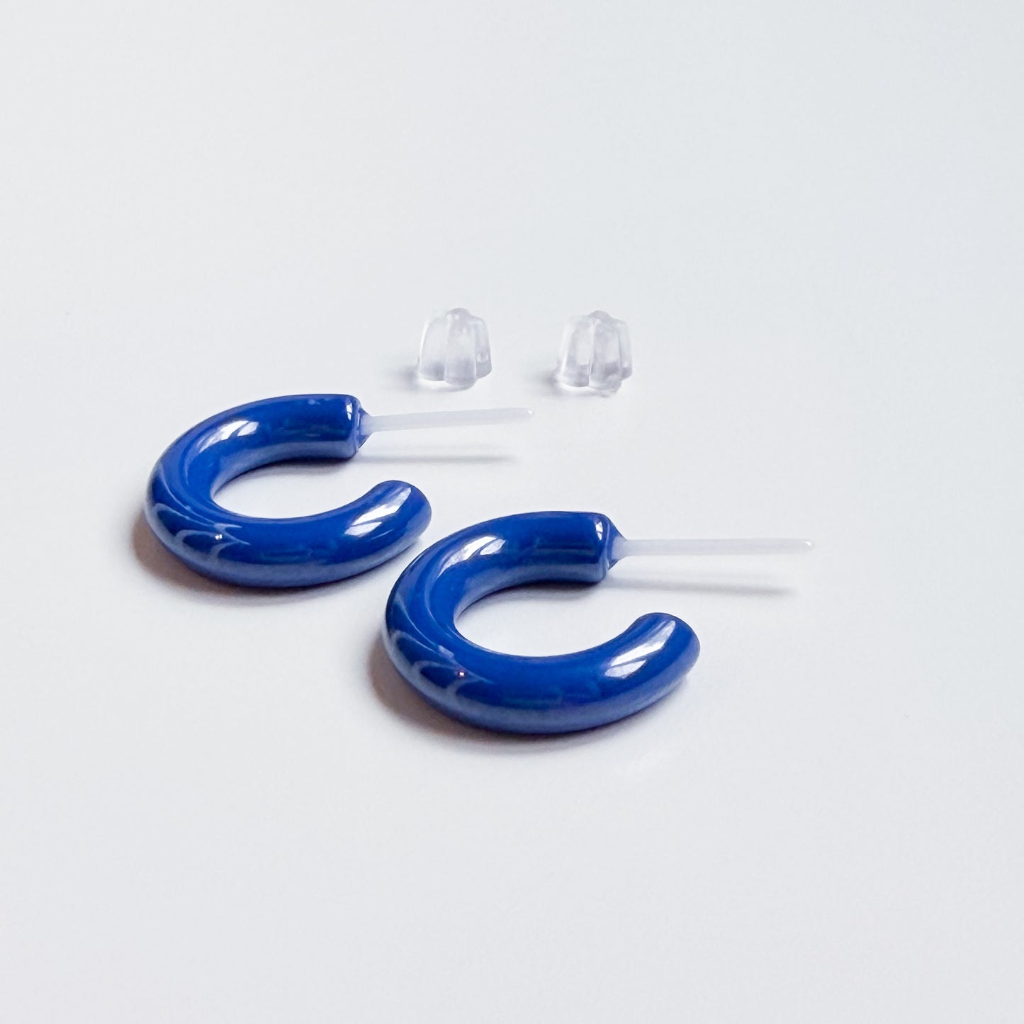 Ceramic hoop earrings
