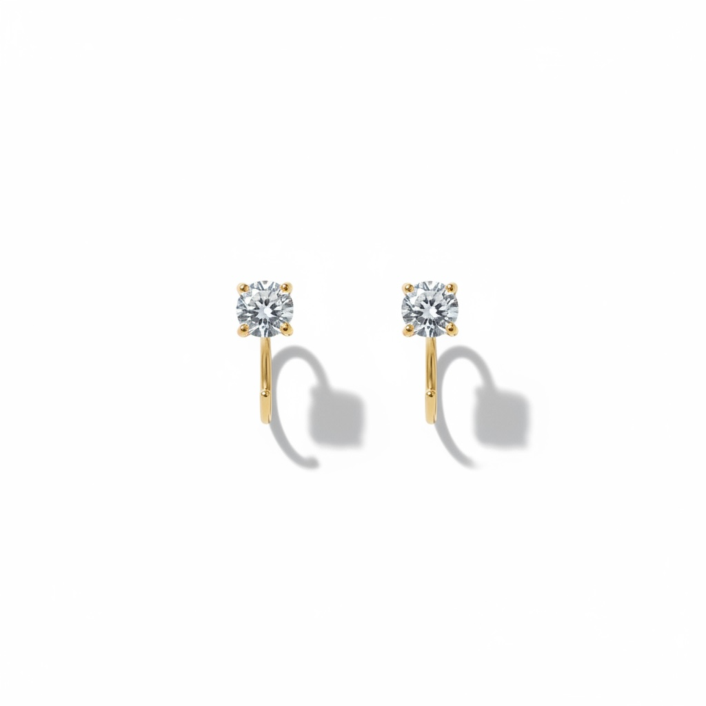 Tiny Hoop Earrings – 18K Gold Plated over Sterling Silver