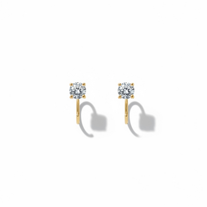 Tiny Hoop Earrings – 18K Gold Plated over Sterling Silver