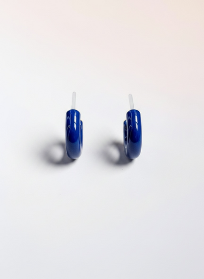 Ceramic hoop earrings