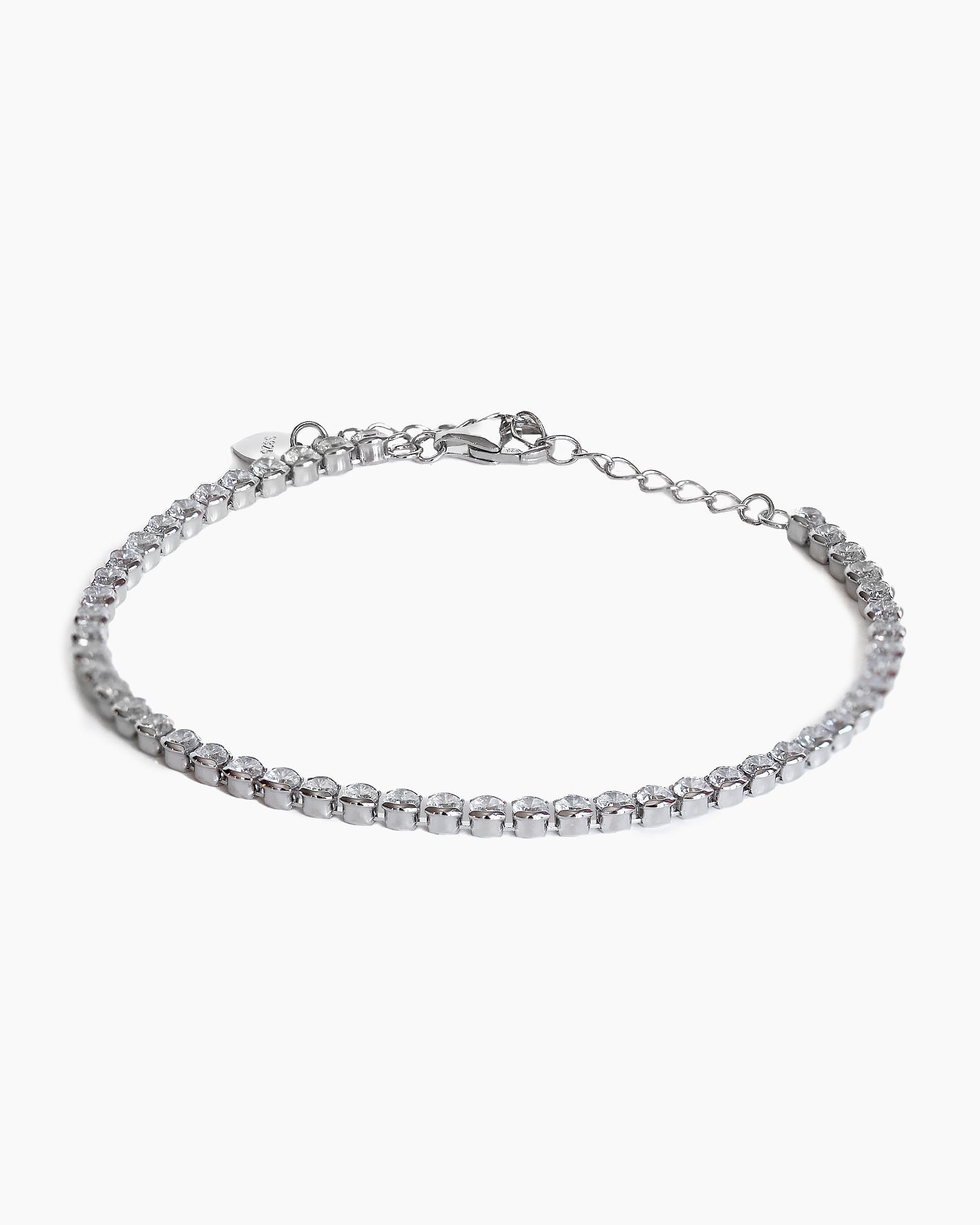 Elegant Sterling Silver Zirconia Tennis Bracelet
