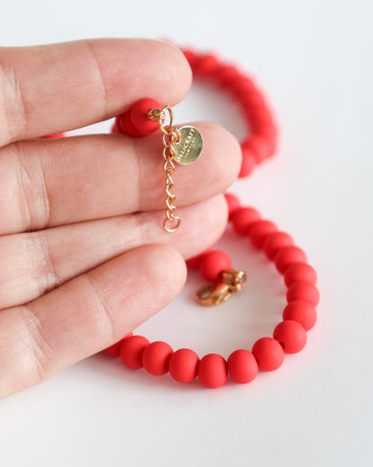 Ukrainian Corali Red Beaded Necklace
