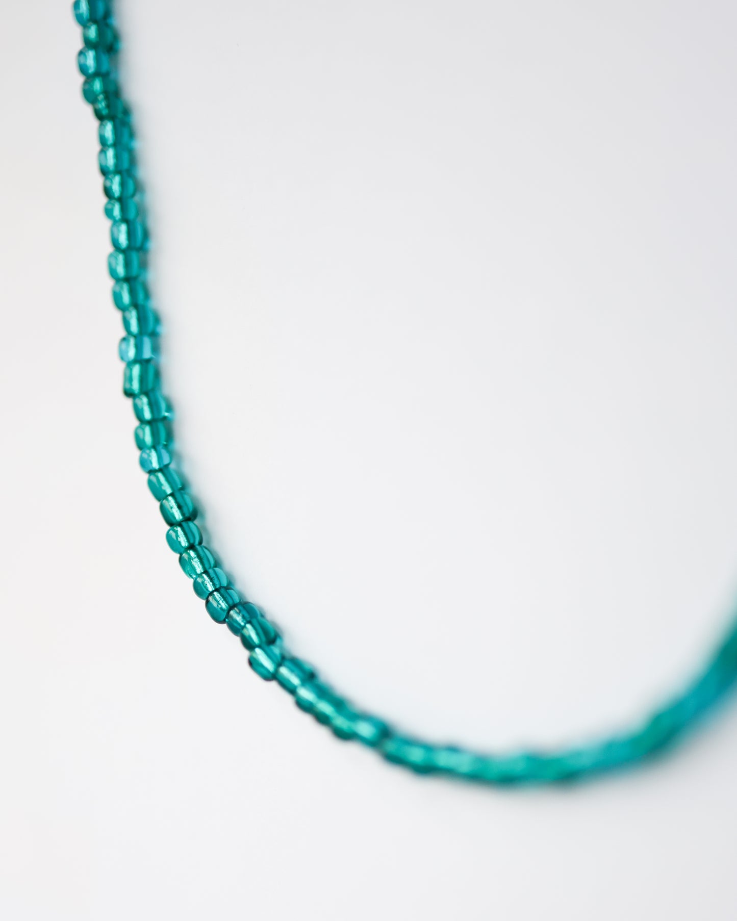 Sea Blue Beaded Necklace