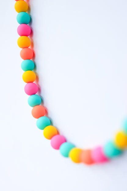 Bold Multicolored Statement Necklace