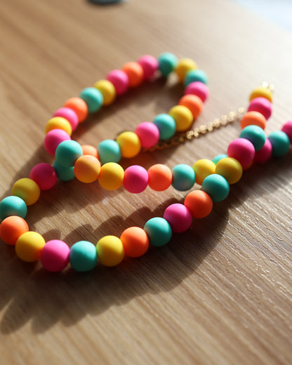 Bold Multicolored Statement Necklace