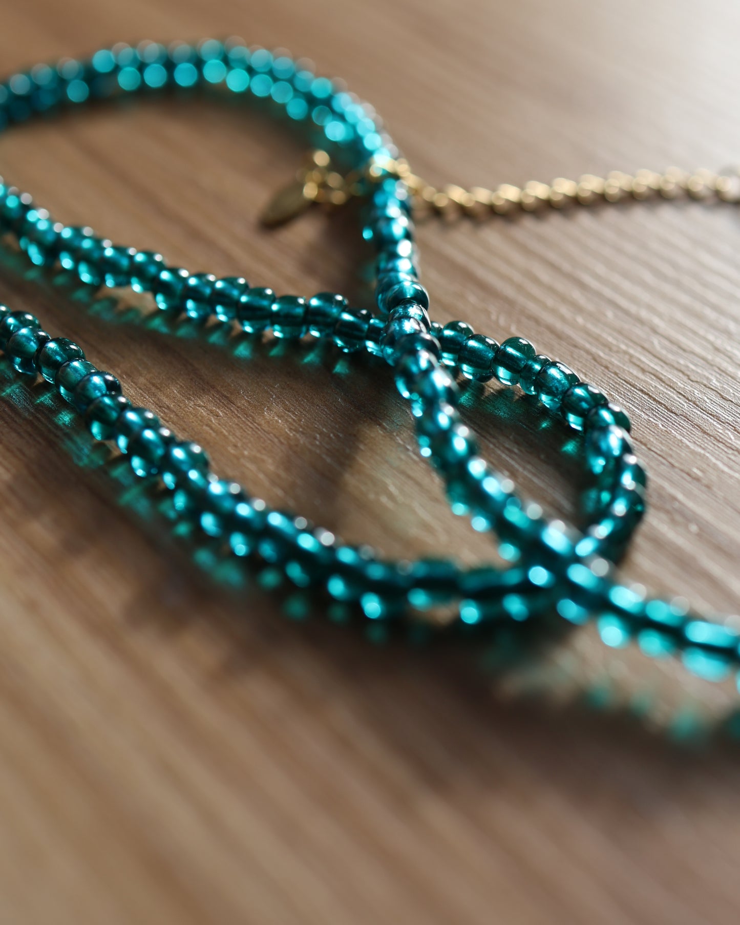 Sea Blue Beaded Necklace