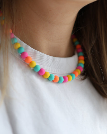 Bold Multicolored Statement Necklace