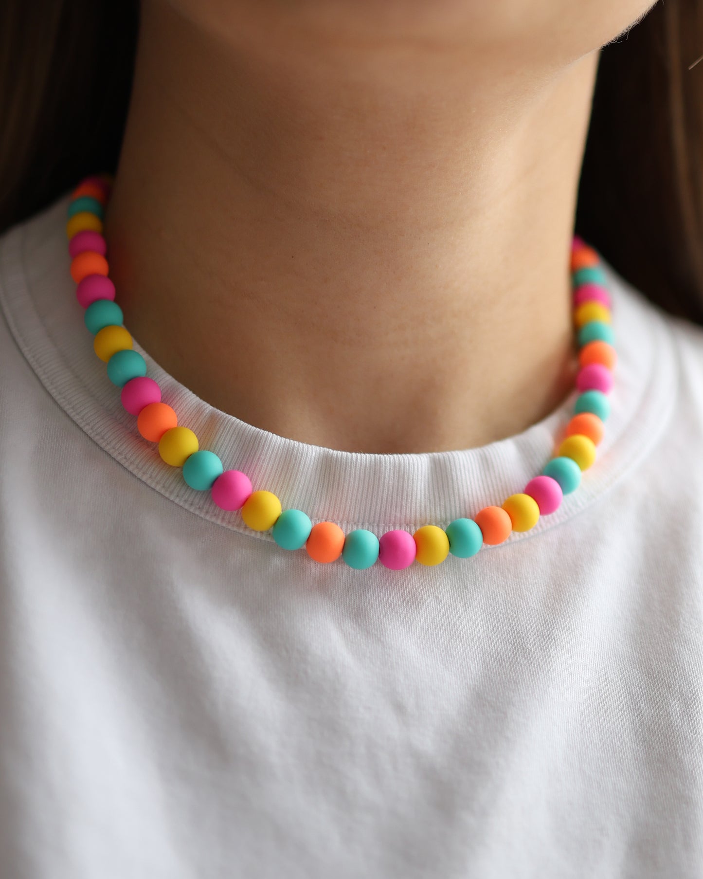 Bold Multicolored Statement Necklace