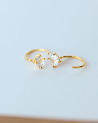 Tiny Hoop Earrings – 18K Gold Plated over Sterling Silver
