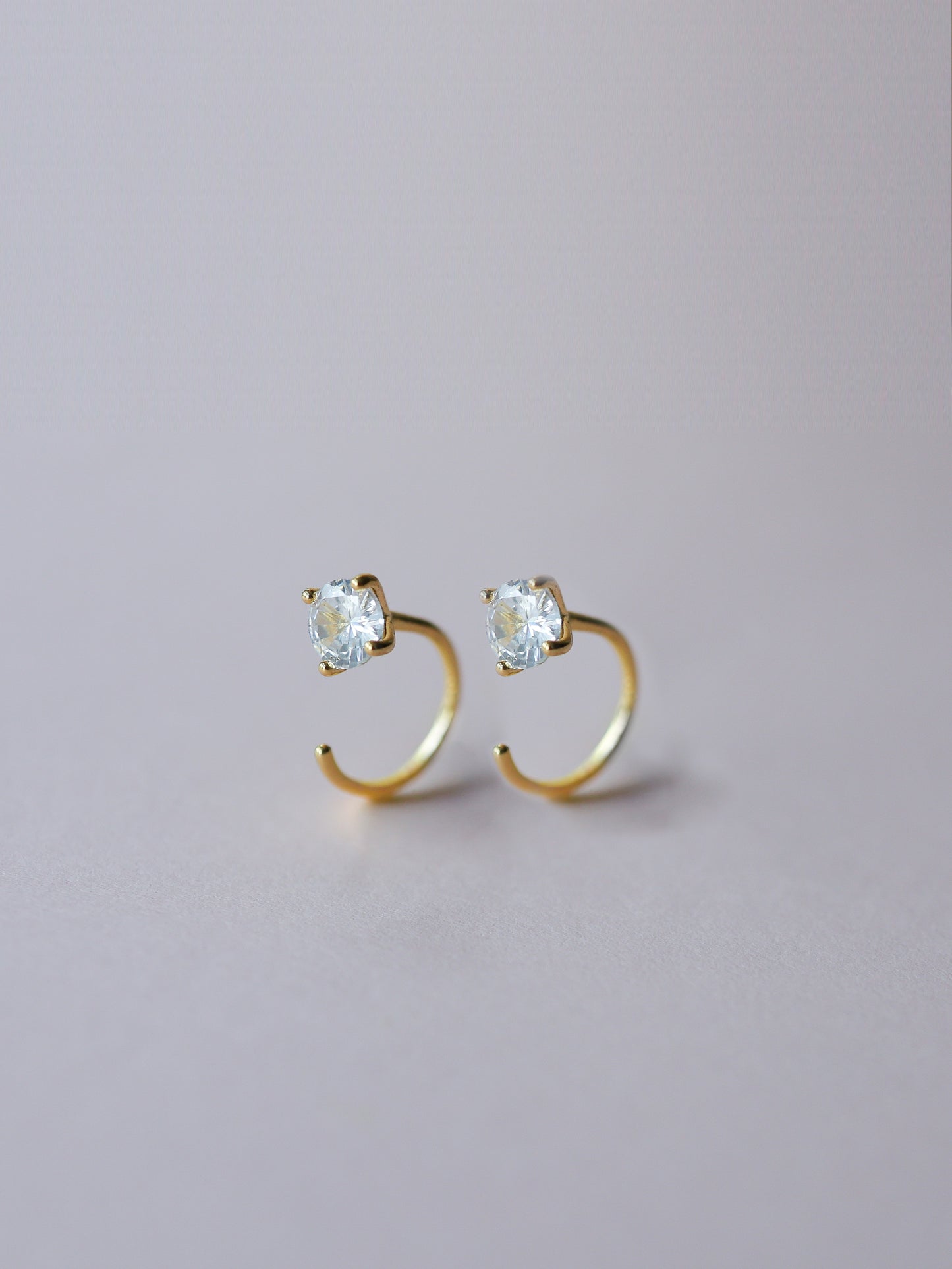 Tiny Hoop Earrings – 18K Gold Plated over Sterling Silver