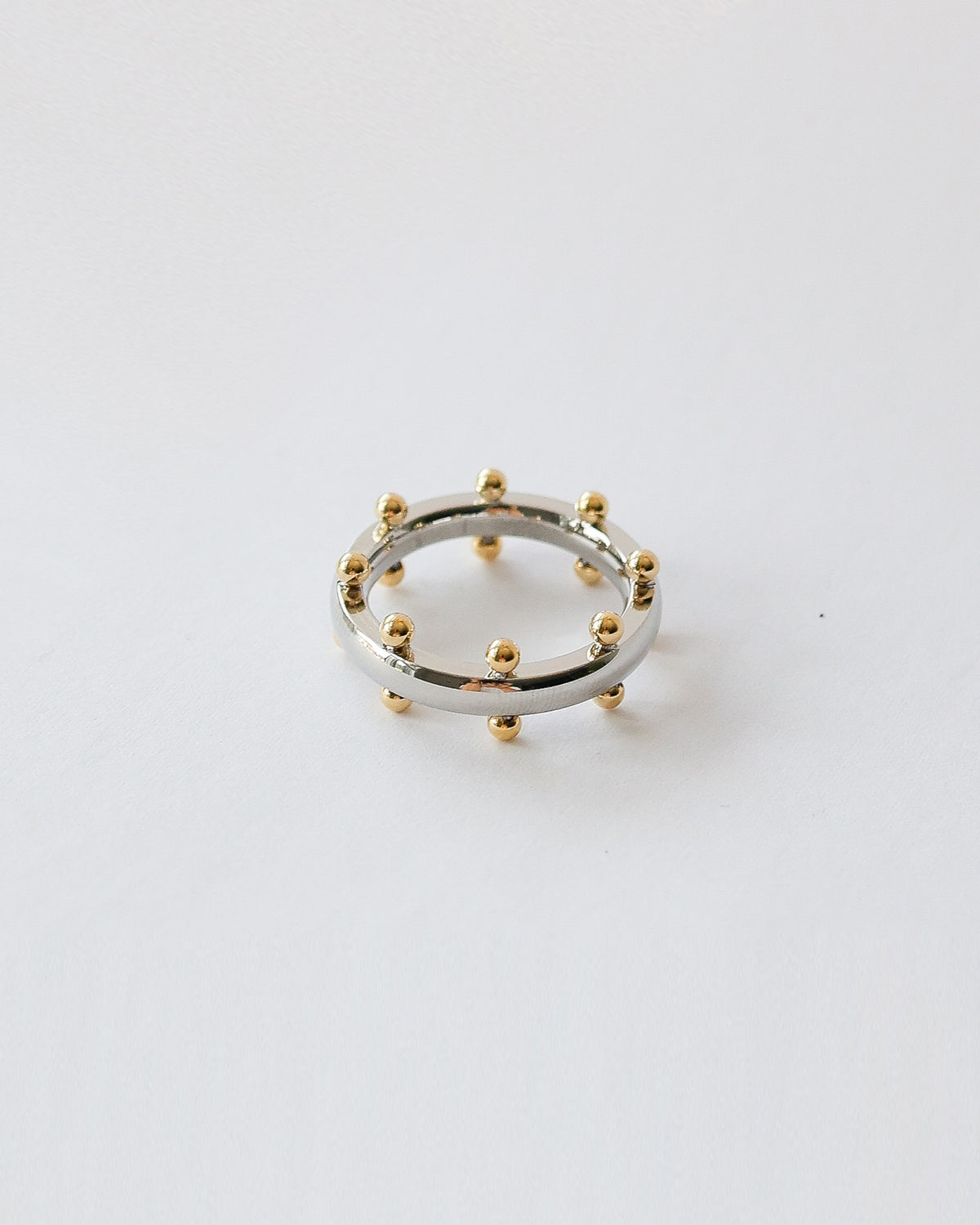 Golden Orb Ring – 18K Gold Plated Stainless Steel Statement Ring