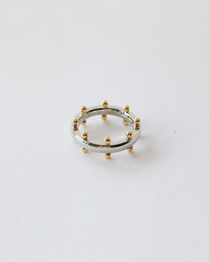 Golden Orb Ring – 18K Gold Plated Stainless Steel Statement Ring