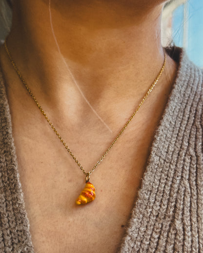 Croissant Stainless steel delicate necklace