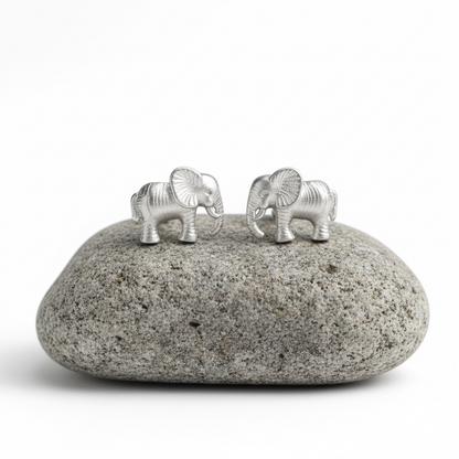 Elephant stud earrings in 925 sterling silver