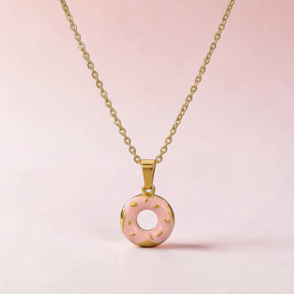 Donut Charm Stainless steel necklace