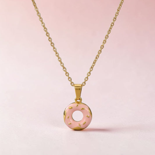 Donut Charm Stainless steel necklace