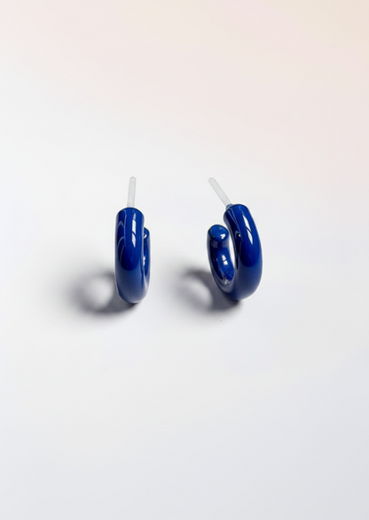 Ceramic hoop earrings