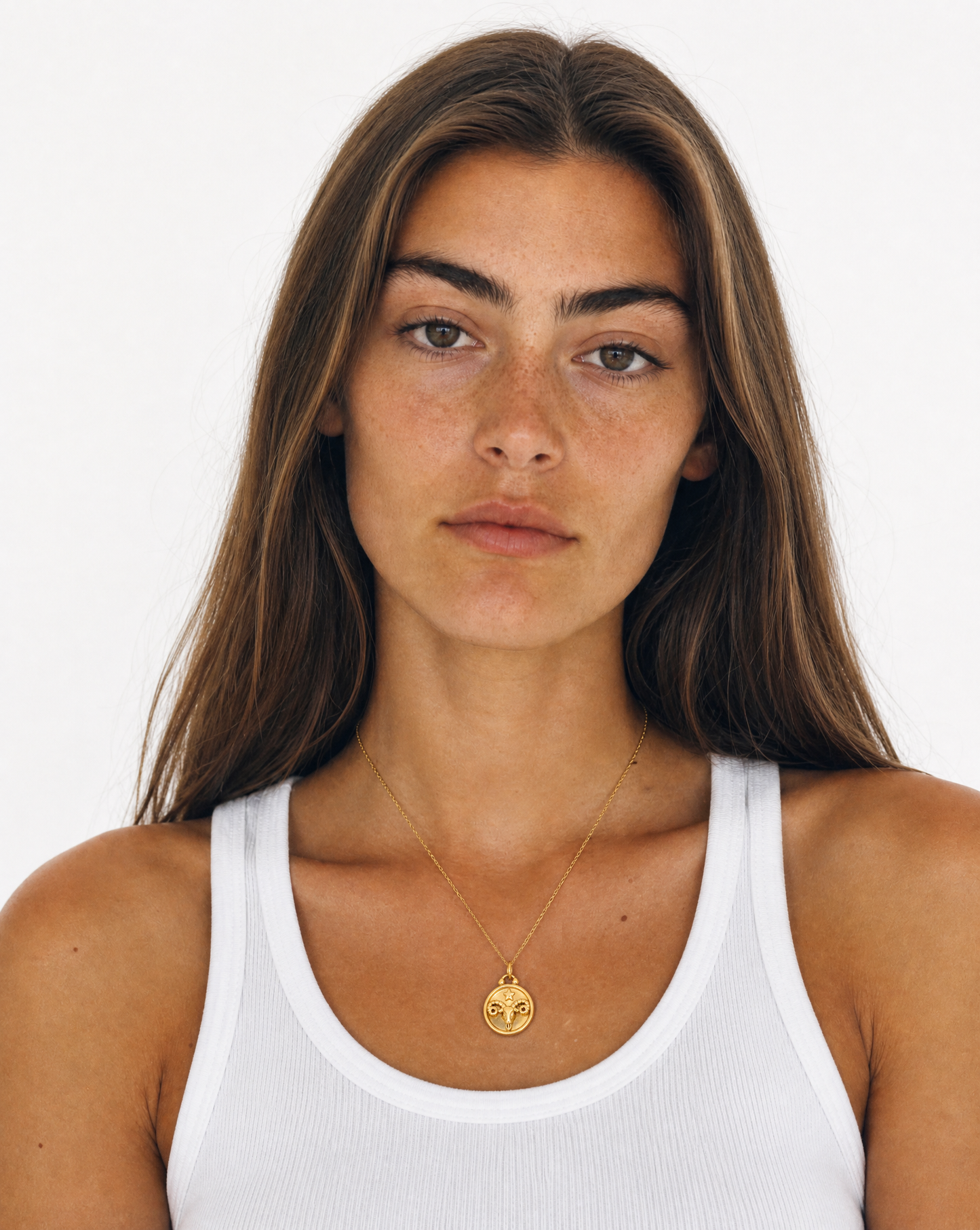 Stainless Steel Zodiac Necklace – Celestial Zodiac Sign Pendant