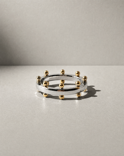 Golden Orb Ring – 18K Gold Plated Stainless Steel Statement Ring