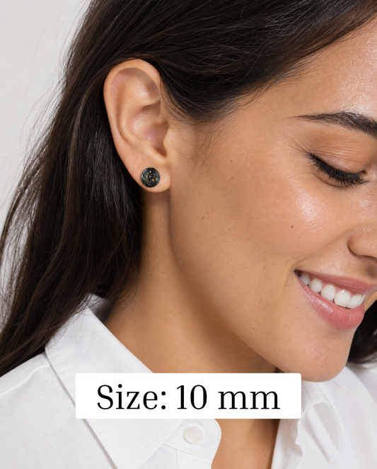 Minimalist celestial stud earrings