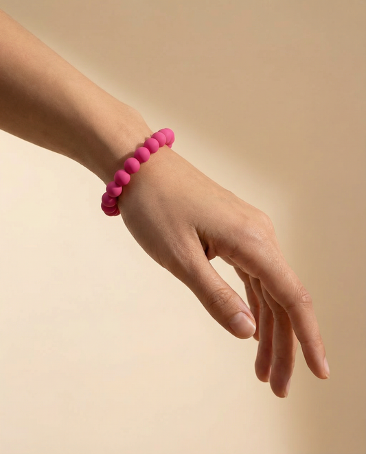 Bright Pink Beaded bracelet