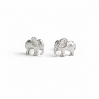 Elephant stud earrings in 925 sterling silver